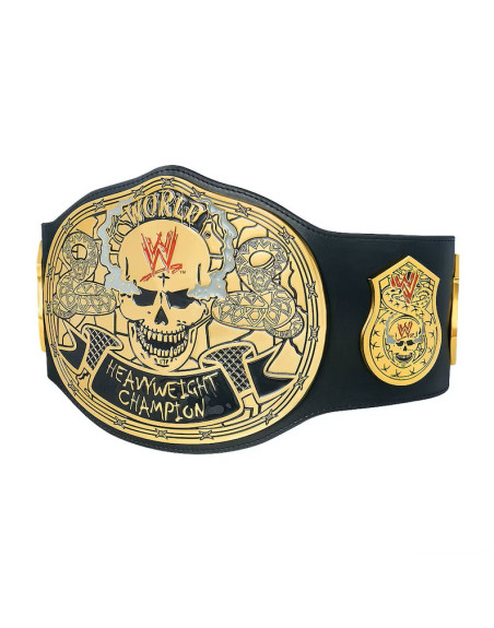 Stone Cold World Heavy Weight Champion Smoking Skull Title Belt